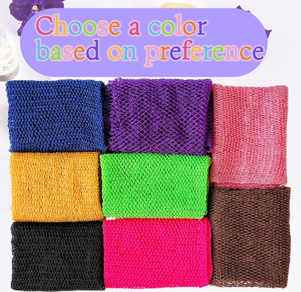 SPMKTBOZAI SPMKTBOZAI African Net Sponge Authentic, African Exfoliating Sponge Real African Net Black Owned, African Bath Sponge Back Scrubber, Body Exfoliator Shower Bath Accessories (Black)