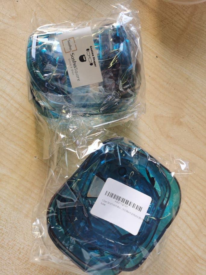 Sasha Square Sasha Square Goatee Shaper for Men, Beard Grooming Kit for Men, Barber Accessories, Beard Shaper for Men, Saves Time & Gives You Perfect Symmetric Beard (Blue)