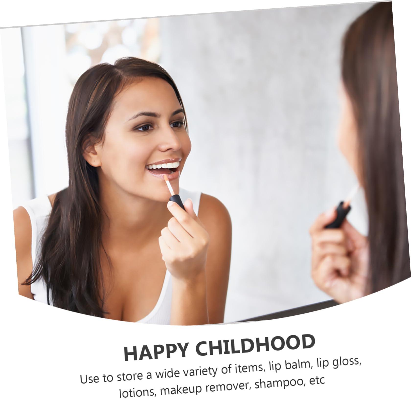 minkissy minkissy Create Your Own Lip Gloss 50pcs 15ml Empty Tubes Travel Size Reusable Gold Lip Gloss Containers