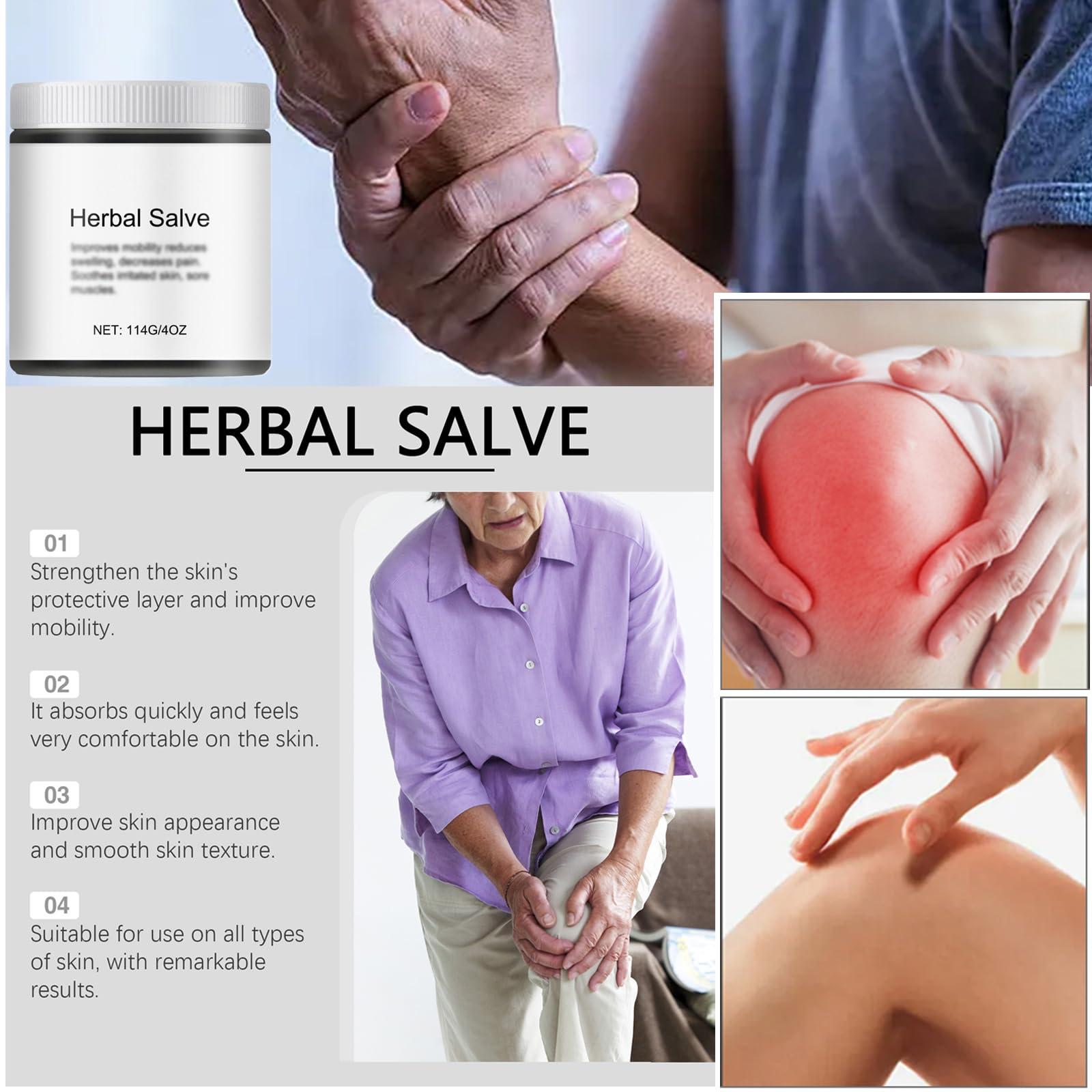 WEERSHUN Organic Herbal Salve 4oz - Comfrey Organic Herbal Salve 2 Bottles