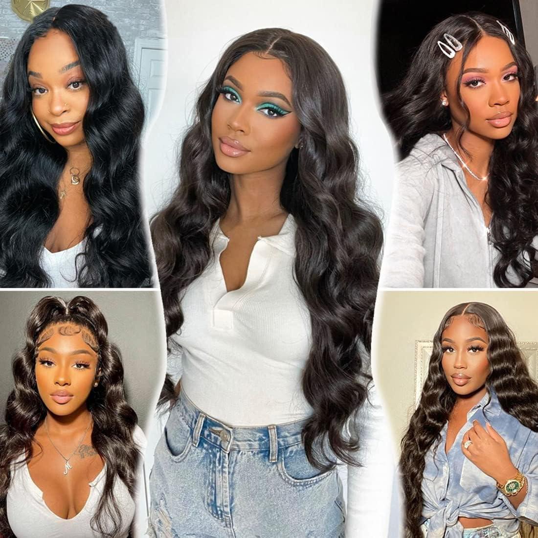 Chikamlty Long Bundle 32 Inch Human Hair Bundles Body Wave 1 Bundle Brazilian Virgin Hair Bundles Body Wave One Bundle Natural Color Hair Extension Single Bundle