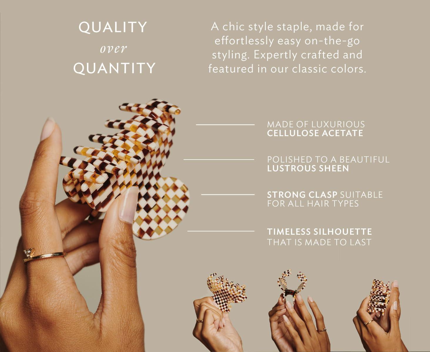 France Luxe France Luxe Couture Jaw Hair Clip - Pavlova White