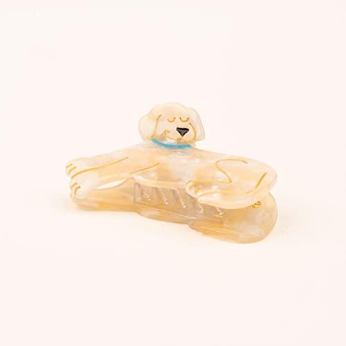 Generic Labrador Dog Claw Clip,Small Hair Clip for Women,Acetate Hair Clip,Small Hair Clip