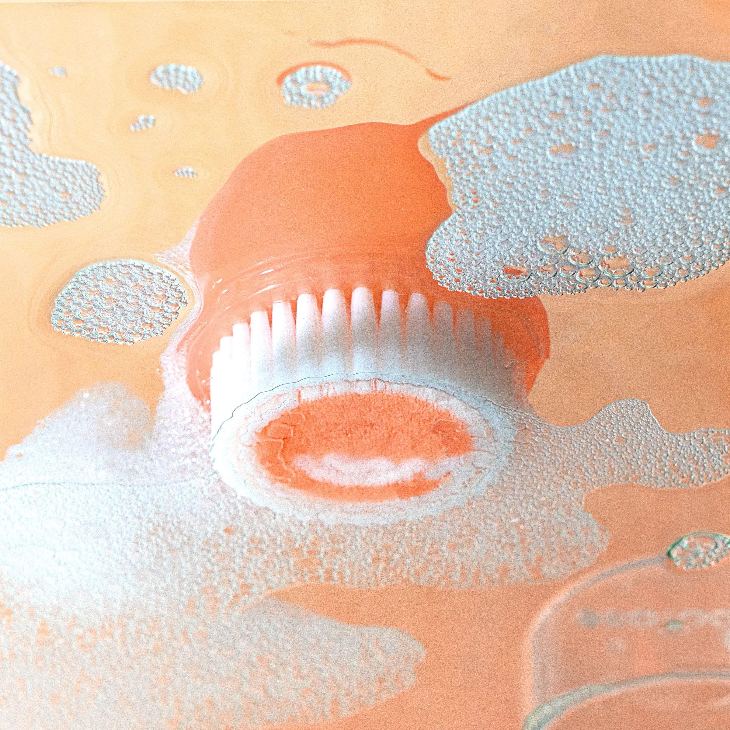 EcoTools EcoTools Mini Facial Cleansing Brush, Infused with Citrus, Boosts Collagen, Safe for Sensitive Skin, Exfoliates & Clean Pores, Travel Sized, Ecofriendly, Vegan & Cruelty-Free, 1 Count