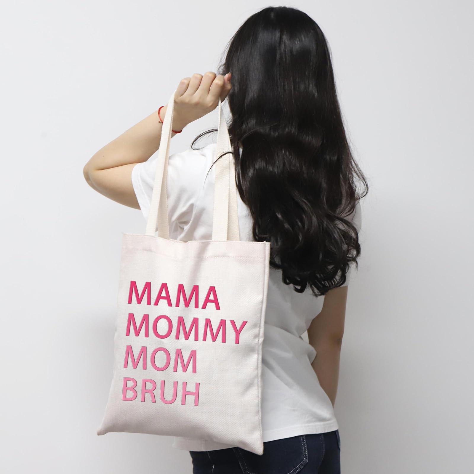 MNIGIU Funny Mom Gift Mama Tote Bag Mom Appreciation Gift Mom Birthday Gift Mothers Day Gift For Mama (Mama Tote)