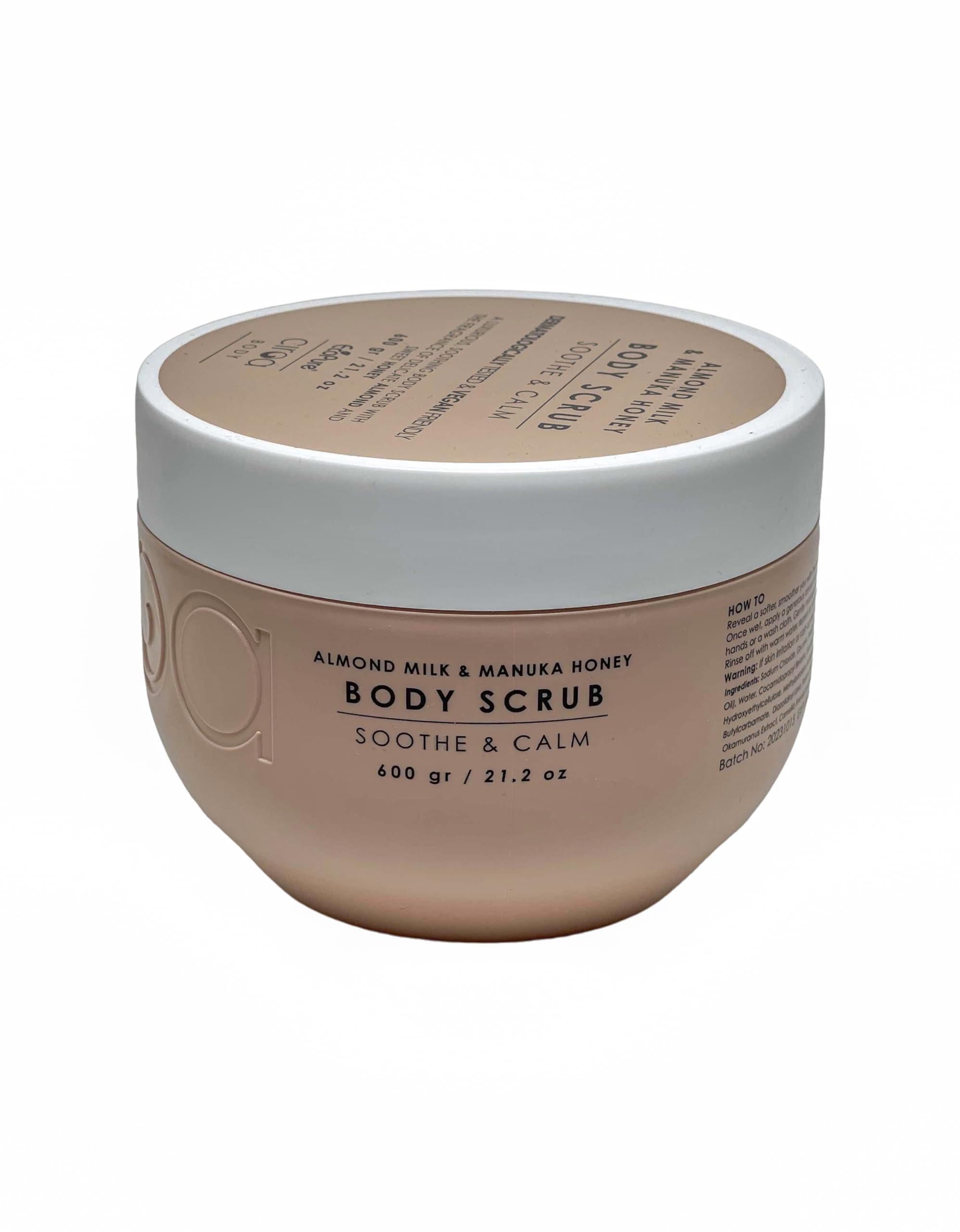 Generic Generic Ciroa Body Almond milk & Manuka honey body scrub soothe & calm 600 gr / 21.2 oz, Brown