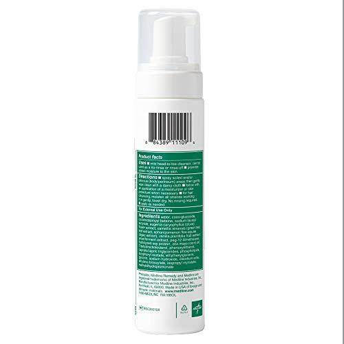 Medline Remedy Medline Remedy Phytoplex Hydrating Cleansing Foam, No-Rinse Body Wash and Shampoo, Paraben and Sulfate-Free, 8 fl oz (Pack of 2)