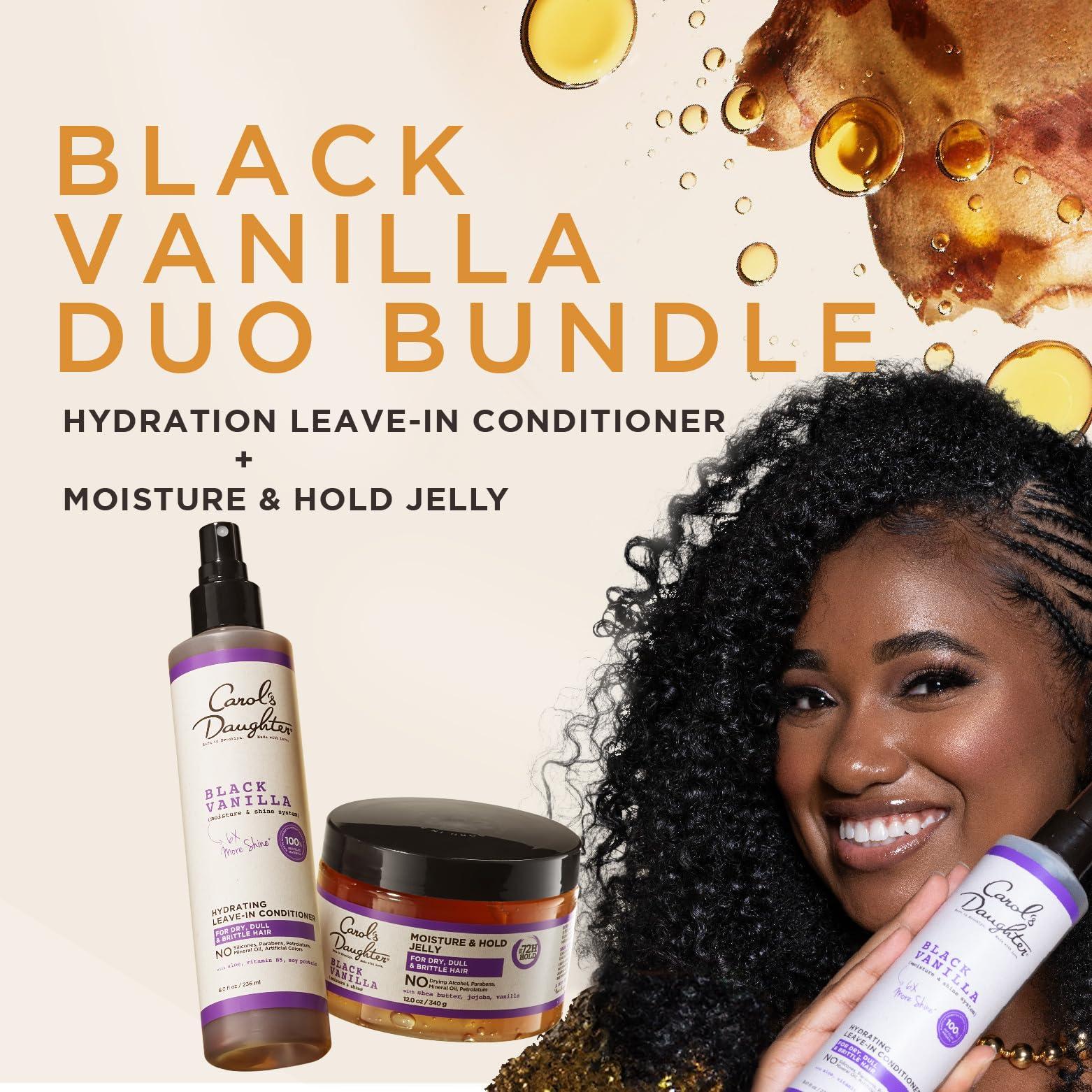 Carol\'s Daughter Carol\'s Daughter Black Vanilla Moisture Sulfate Free Shampoo, Moisture & Hold Jelly Hair Gel, Hair Style Kit, 2 Products