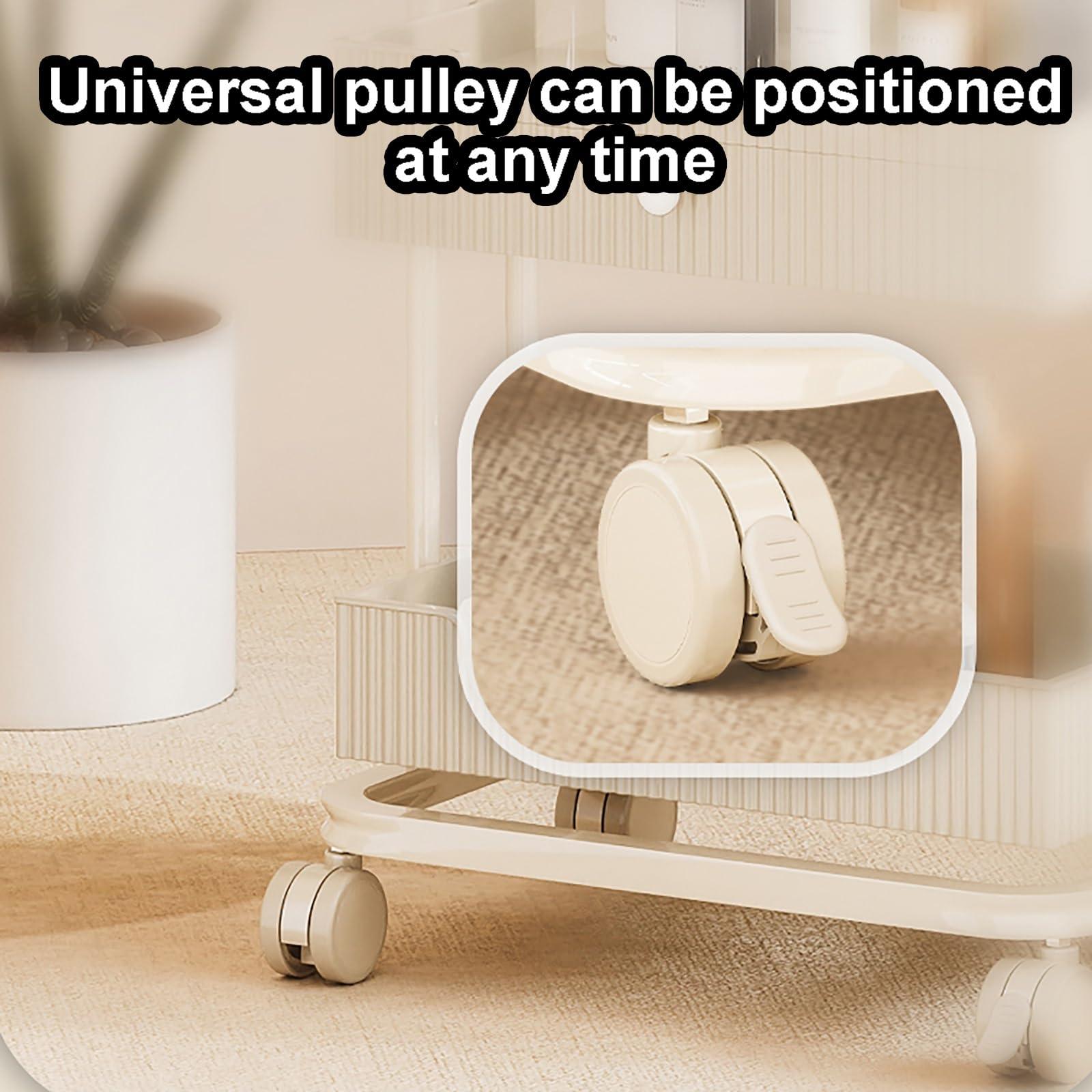 PQXQZ Multifunction Beauty Salon Storage Trolley Cart with 2 Trash Cans Hair Salon Station Cabinet Waterproof Rolling Hairdressing Salon Cart for Beauty Tattoo HairdressingV