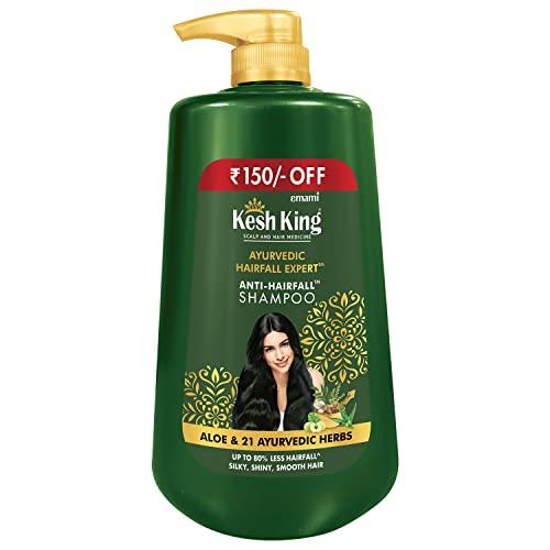 KESH KING KESH KING Anti Hairfall Shampoo | with 21 Ayurvedic Herbs & Aloe Vera | Provides Healthy Nourished Scalp | for Shiny & Smooth Hairs | 33.81. Fl Oz/1000ml