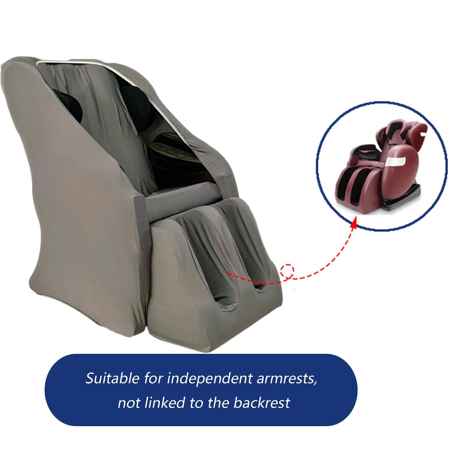 CEUGS Full Body Shiatsu Massage Chair Cover, Full Body Zero Gravity Single Recliner Chair Massage Chair Cover,Protector Cover,F,Package 3