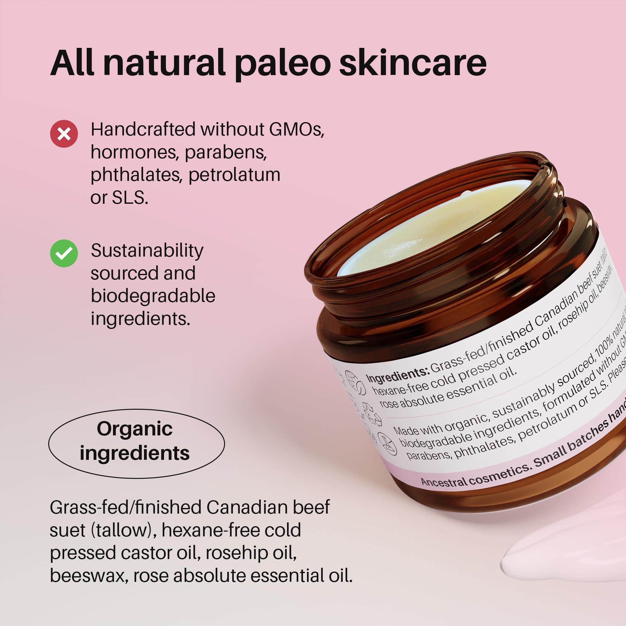 Lipidology Skincare Organic Rose Tallow Balm, 60 ml