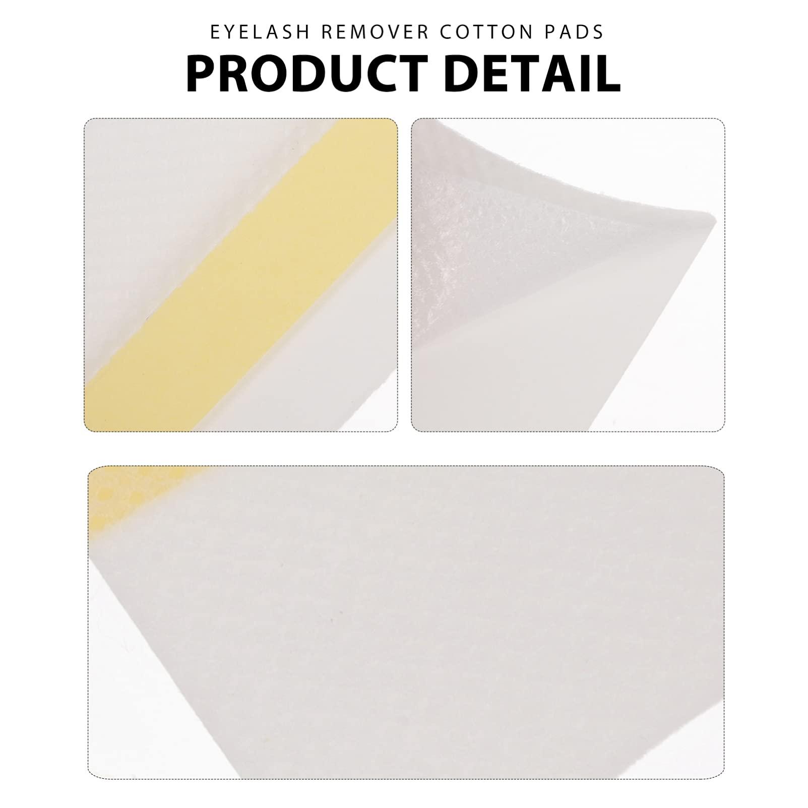 Healifty Healifty 400pcs Sheets Eyelash Remover Pads Under Eye Patches Eyeshadow Pad Lash Tools Eyelash Extensions Supplies Eyelash Beauty Accessory Fake Eyelashes White Cotton Makeup Remover Wipes