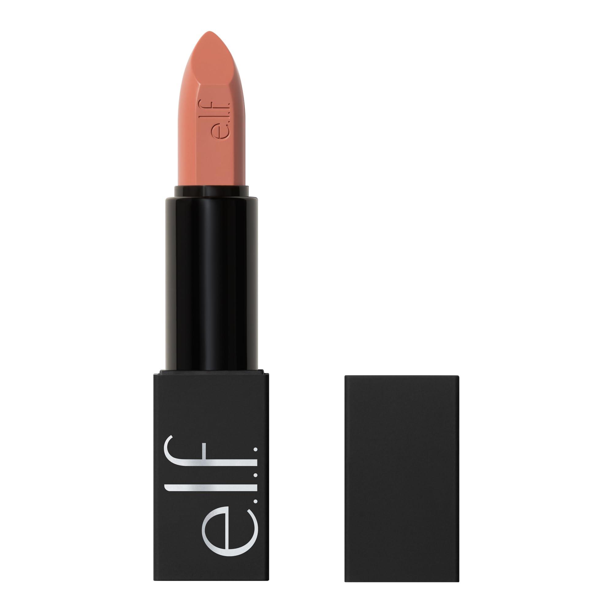 e.l.f. e.l.f. O Face Satin Lipstick, Richly Pigmented, Nourishing & Long-Lasting Creamy Lipstick, Infused With Jojoba, Vegan & Cruelty-Free, Limitless