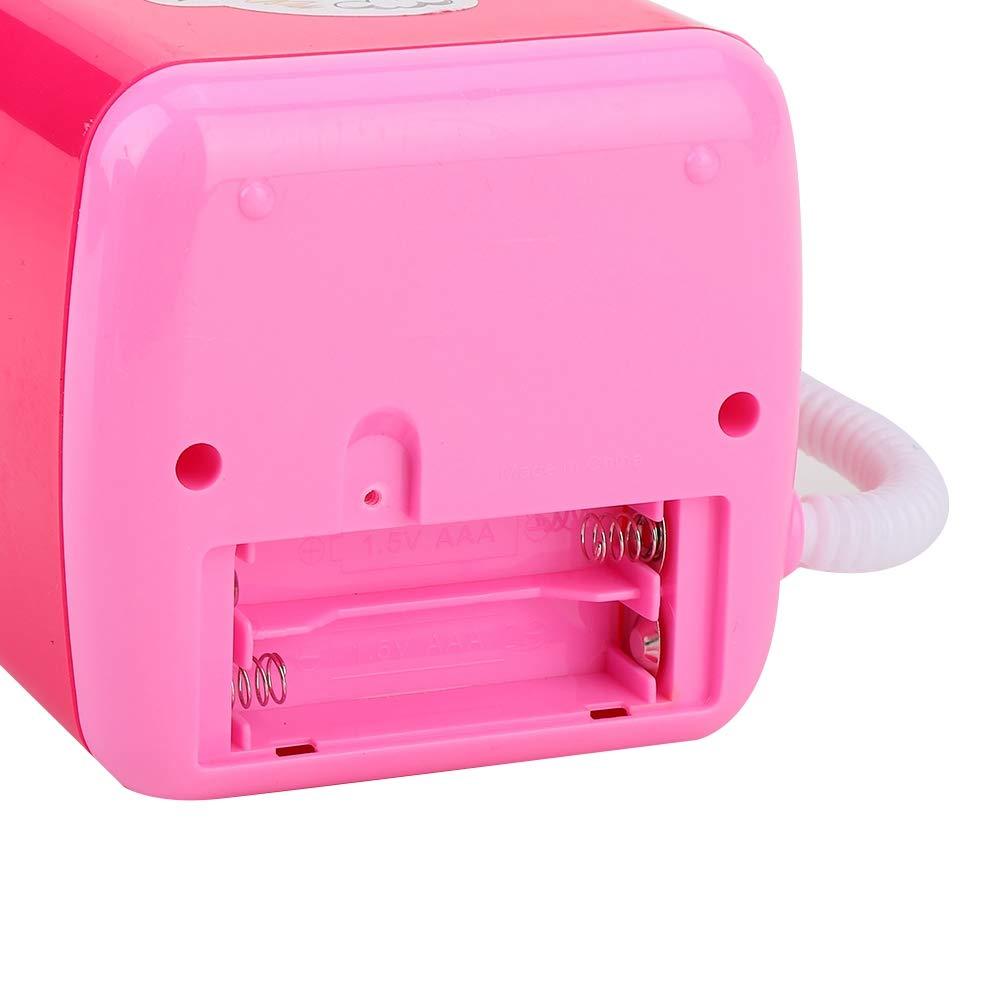 Asixxsix Makeup Brush Cleaner, Mini Simulation Washing Machine Cute Makeup Brush Sponge Washing Machine, Automatic Washing Machine, Plastic Materials (Rose Red)