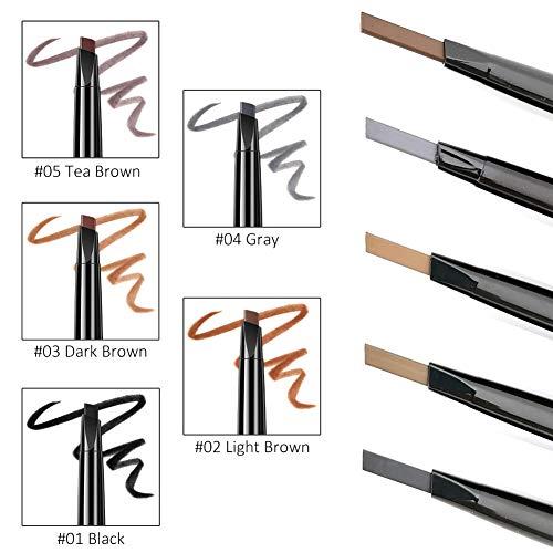 FARI FARI Eyebrow Pencil with Brush Long Lasting Drawing Eye Brow Soft Textured Natural Daily Eyebrow Makeup (Light Brown #02)