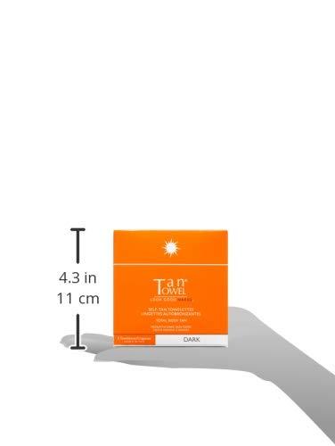 Tan Towel TanTowel Full Body Tan Towelettes - 5 Pack, Dark, 0.5 Fl Oz (Pack of 5)