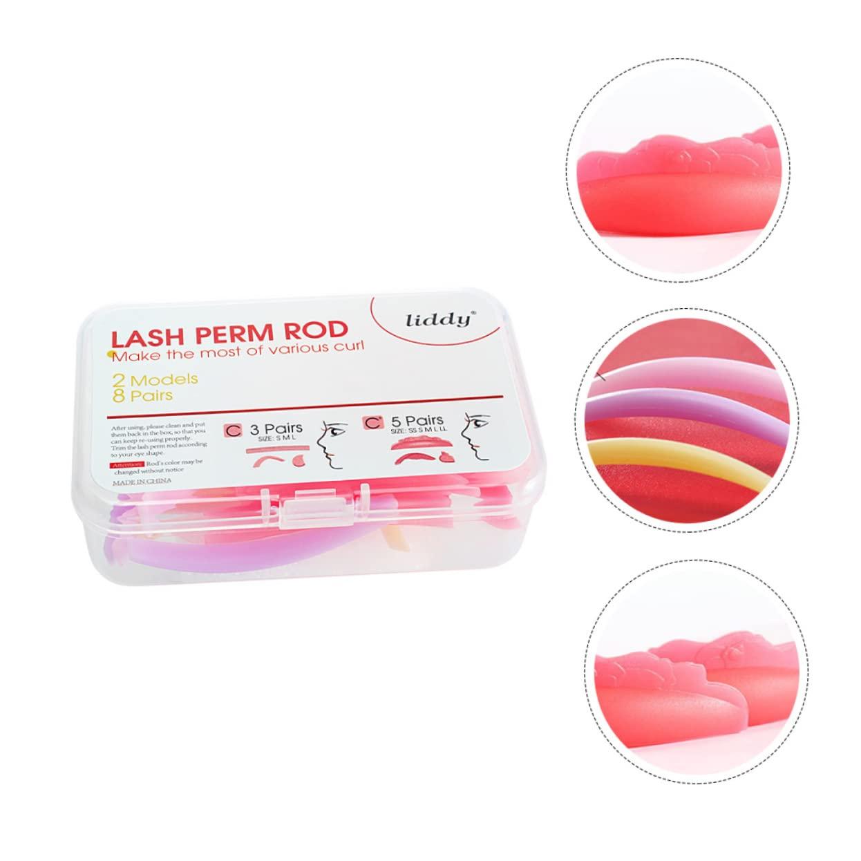 LALAFINA 8 Pairs Silicone Pad for Hot Eyelashes False Eyelash Patches Eyelash Silicone Pad Eyelash Perming Pads Silicone Makeup Tool Silicone Eyelash Pads Eyelash Shield Pads