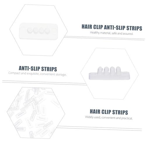 NOLITOY NOLITOY 100 Pcs Anti- Slip Hair Clip Anti-slip Strips Hair Clip Bulk Hair Clips Transparent
