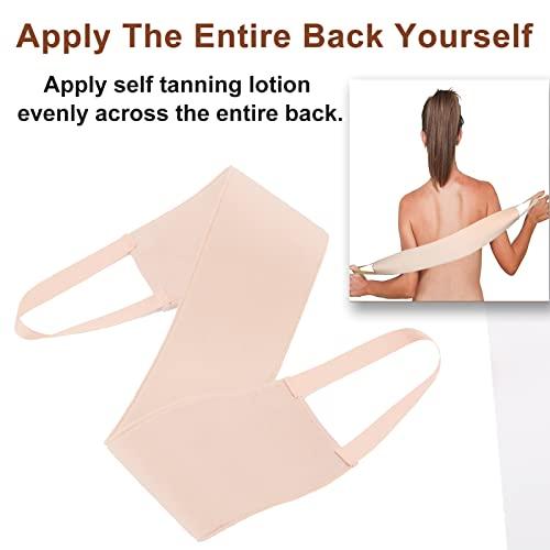 STEUGO Lotion Applicator for Back, Self Back Tanning Applicator Back Lotion Applicators Tanning Back Applicator Double Side Used Soft Smooth Even for Lotions Mousses Creams