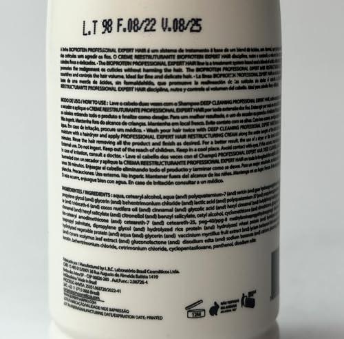 Expert Hair Bio Protein Organic Brazilian Keratin Treatment - Formaldehyde-Free Hair Straightening, Keratina Brasilea, 100ml/3.38oz