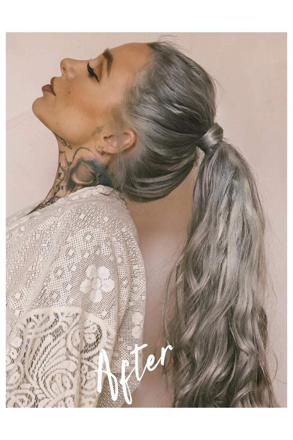 Foxy Locks Foxy Locks Silver Fox - Wrap Ponytail Clip In Hair Extensions 12/16 / 22/26 INCH 12\" | 100g