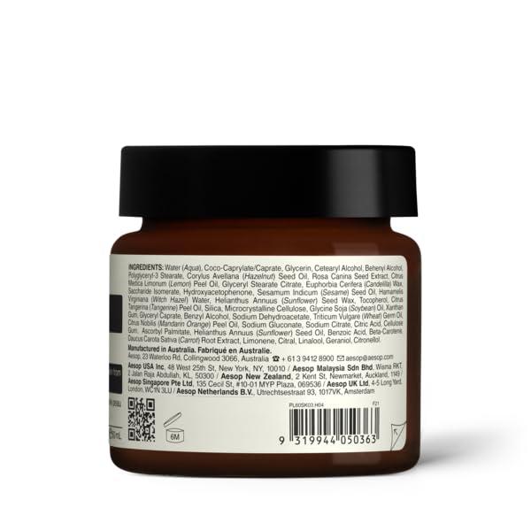 Aesop Aesop Mandarin Facial Hydrating Cream | Cools, Tones, and Balances Normal And Combination Skin | Mandarin Rind, Lemon Rind, Tangerine Rind | 2.1 oz / 60 mL