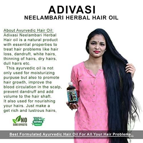 PUU Adivasi Herbal Hair Oil.Made by Pure Adivasi Ayurvedic Herbs, 250ml