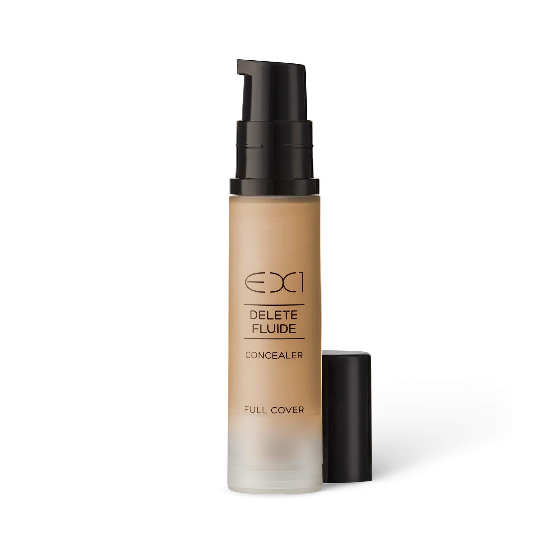 EX1 Cosmetics EX1 Cosmetics Delete Fluide Full Coverage Liquid Concealer Makeup Shade 4.0- Vegan, Oil free with Ultra-Blendable Formula for Seamless Finish