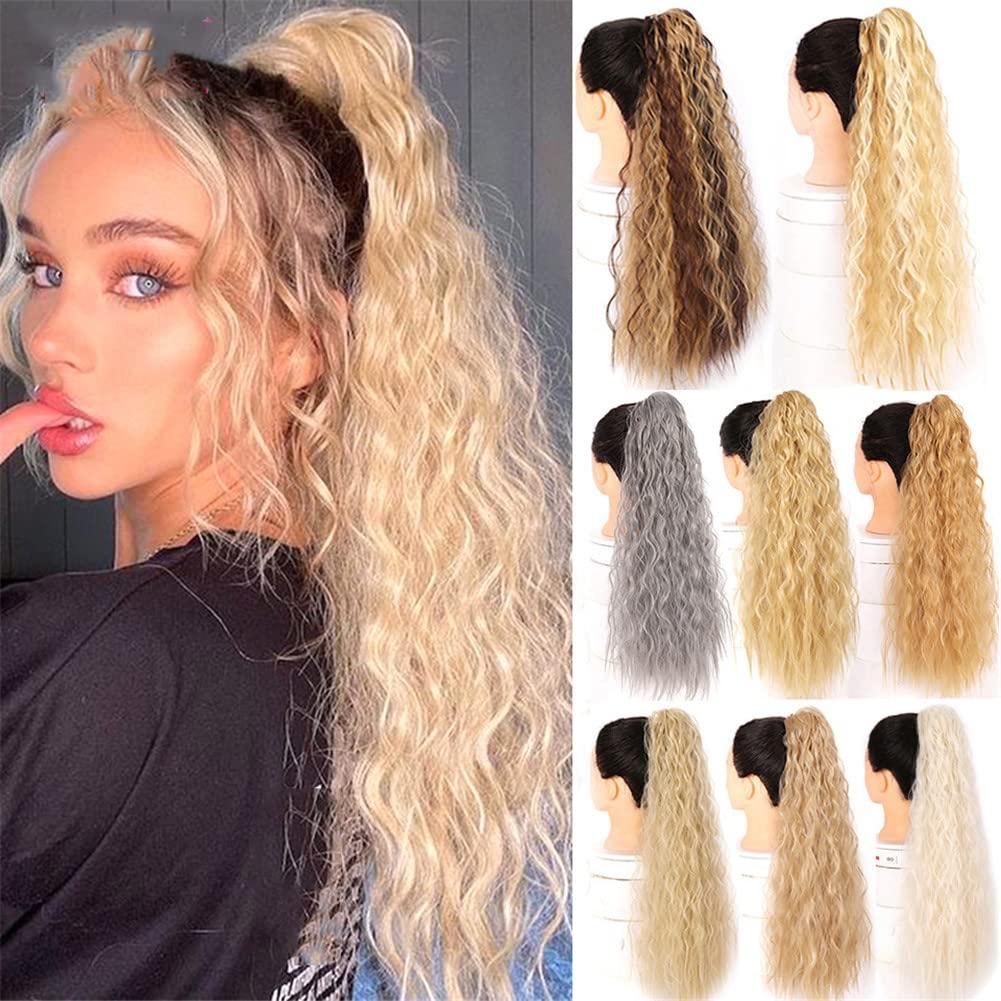 Youllyuu Drawstring Afro Kinky Curly Ponytailtail Hair Indian Hair Extensions For Women Black Brown Clip In Ponytailtail Hair T1B350