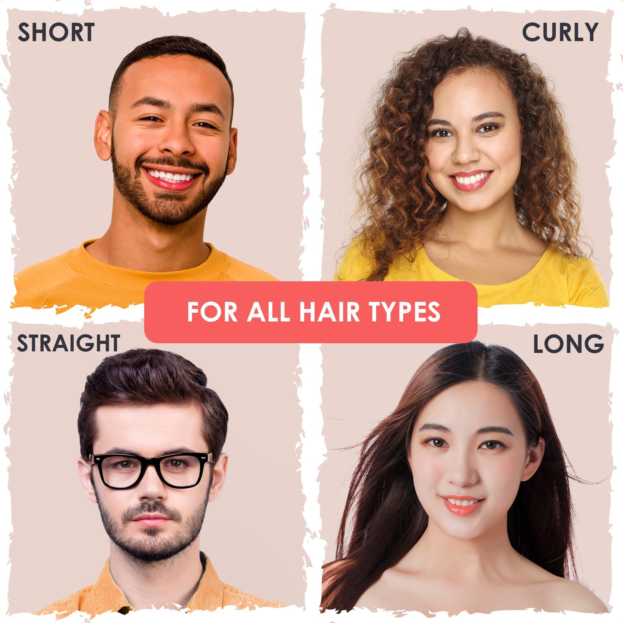 Hair Thickness Maximizer Hair Fibers for Thinning Hair for Women & Men - Plant Based Hair Fibers to Cover Up Bald Spots - Instant Hair Filler - Non-Itchy Building Powder - No Balding - Easy Wash (Black)