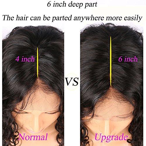 EVA HAIR 8A Brazilian 13X6 Lace Front Wigs Wet Wavy Beyonce Lace Front Human Hair Wigs Virgin Human Hair 150 density Top Lace Wigs Black Women(12 Inch,150 density,13x6 Lace Front Wig)