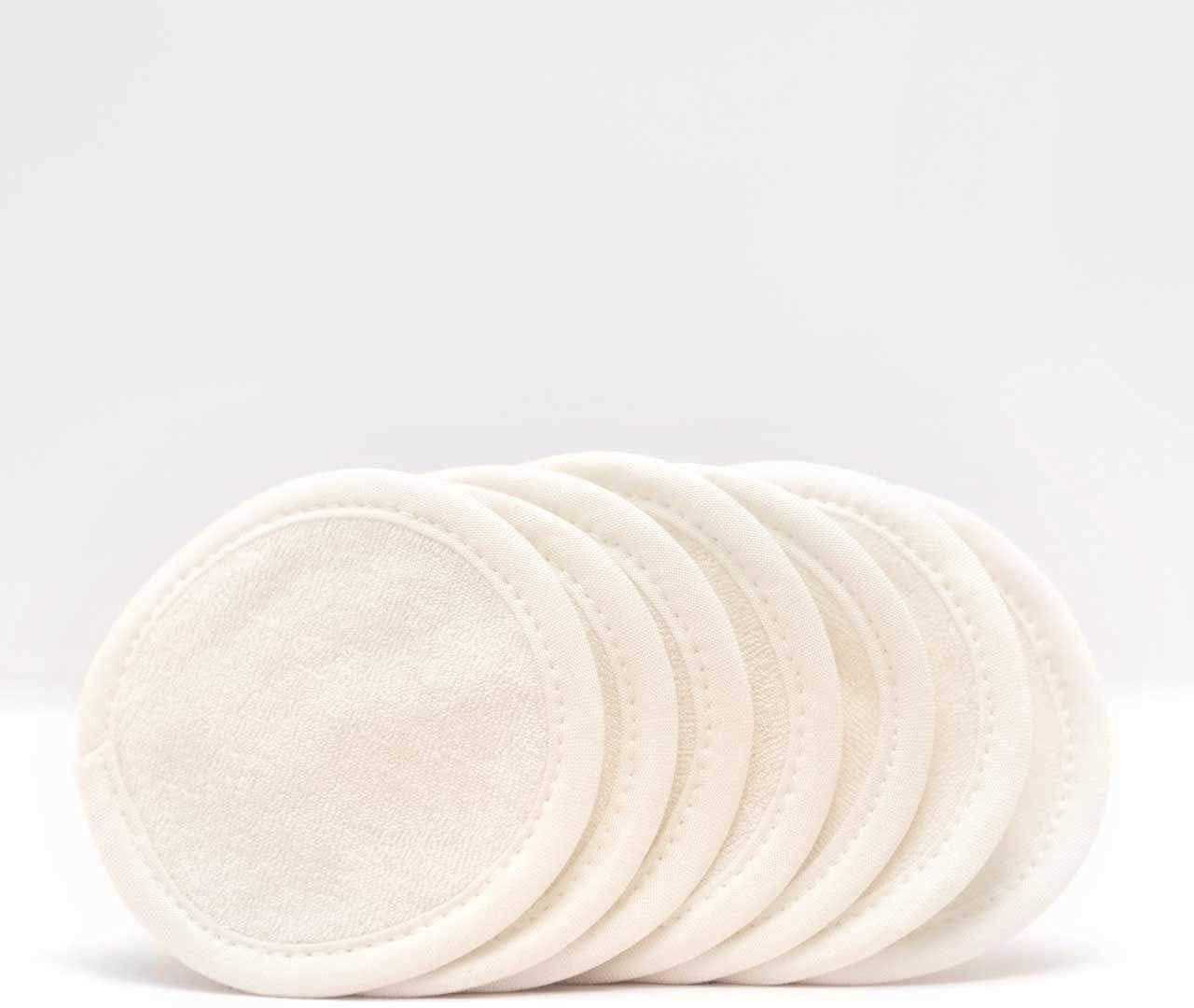 Kitsch Kitsch Reusable Cotton Rounds for Face - Eco-Friendly Cotton Pads for Makeup Removal | Organic & Reusable Eye Makeup Remover Pads | Face Pads for Toner with Reusable Travel Pouch, 7pcs