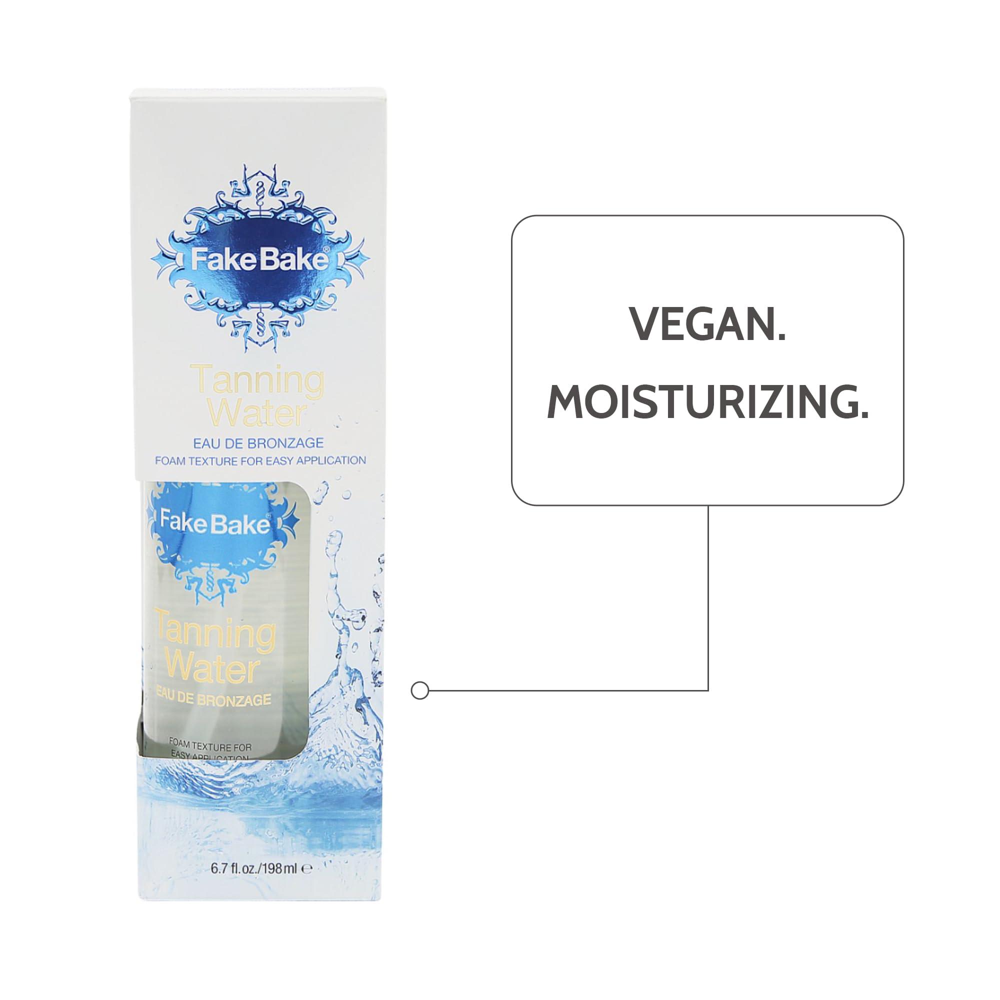 Fake Bake Fake Bake Foam Tanning Water Self Tanner Instant Glow with Hydrating Passion Flower Rejuvenation - Natural Looking Sunless Bronzing for Women & Men - 6.7 oz