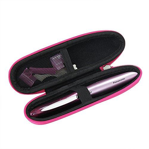 Hermitshell Hermitshell Travel Case Fits Panasonic ES2113PC Facial Hair Trimmer Women Pivoting Head Eyebrow Trimmer Attachments (Pink)