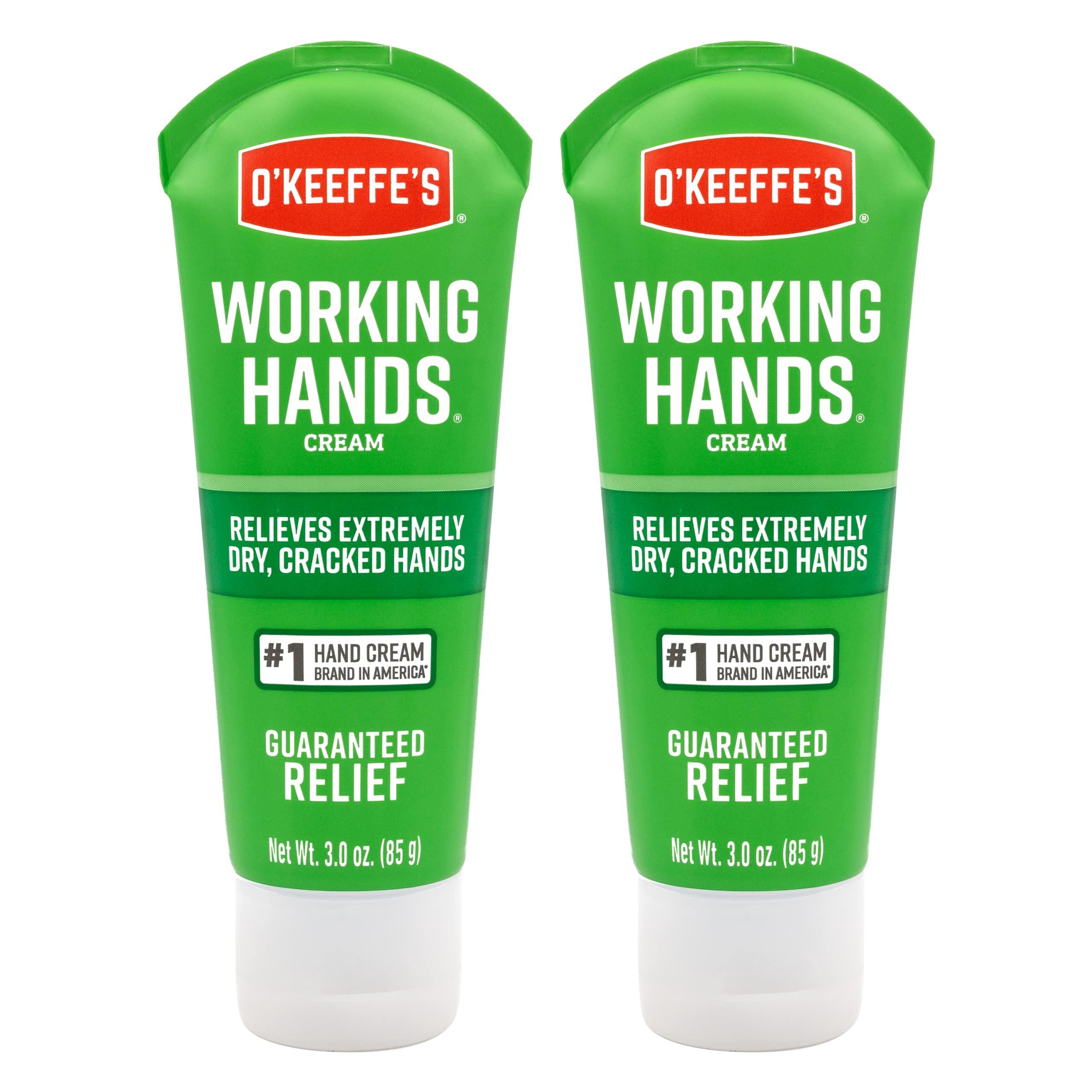 O'Keeffe's O'Keeffe's Working Hands Hand Cream for Extreme Dryness - 3 oz Tube (2 Pack) - Repairing Skincare for Cracked, Dry Hands