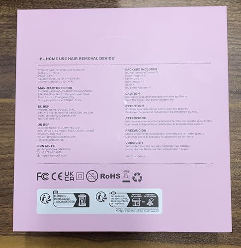 wavytalk Laser Hair Removal for Women and Men,IPL Hair Removal with Ice Cooling Function for Nearly Painless and Long-Lasting Results,24J High Energy IPL Laser Hair Removal for Armpits Legs Arms Bikini,Corded