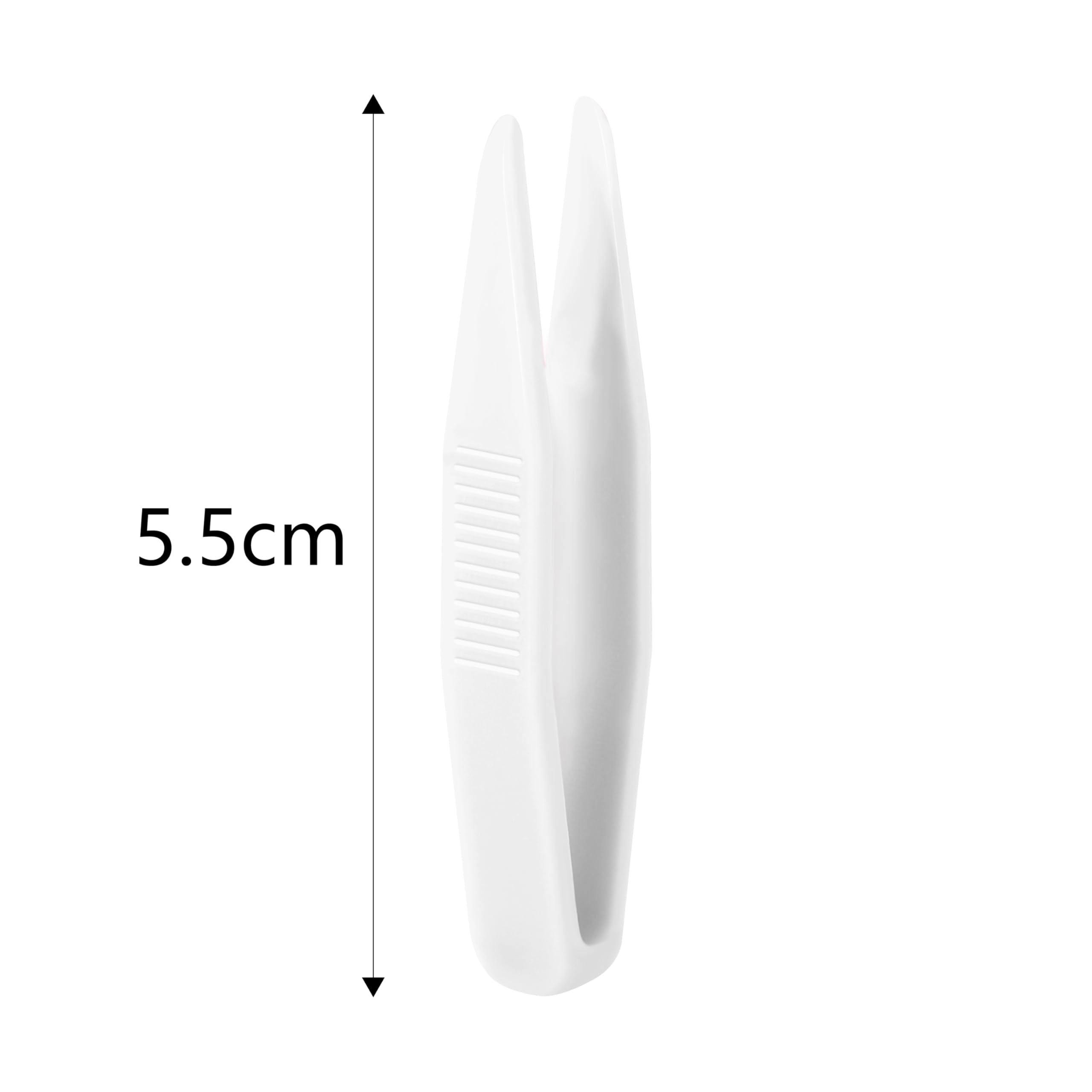 AccGin AccGin 3 Pcs Mini Plastic Tweezers Clips Portable