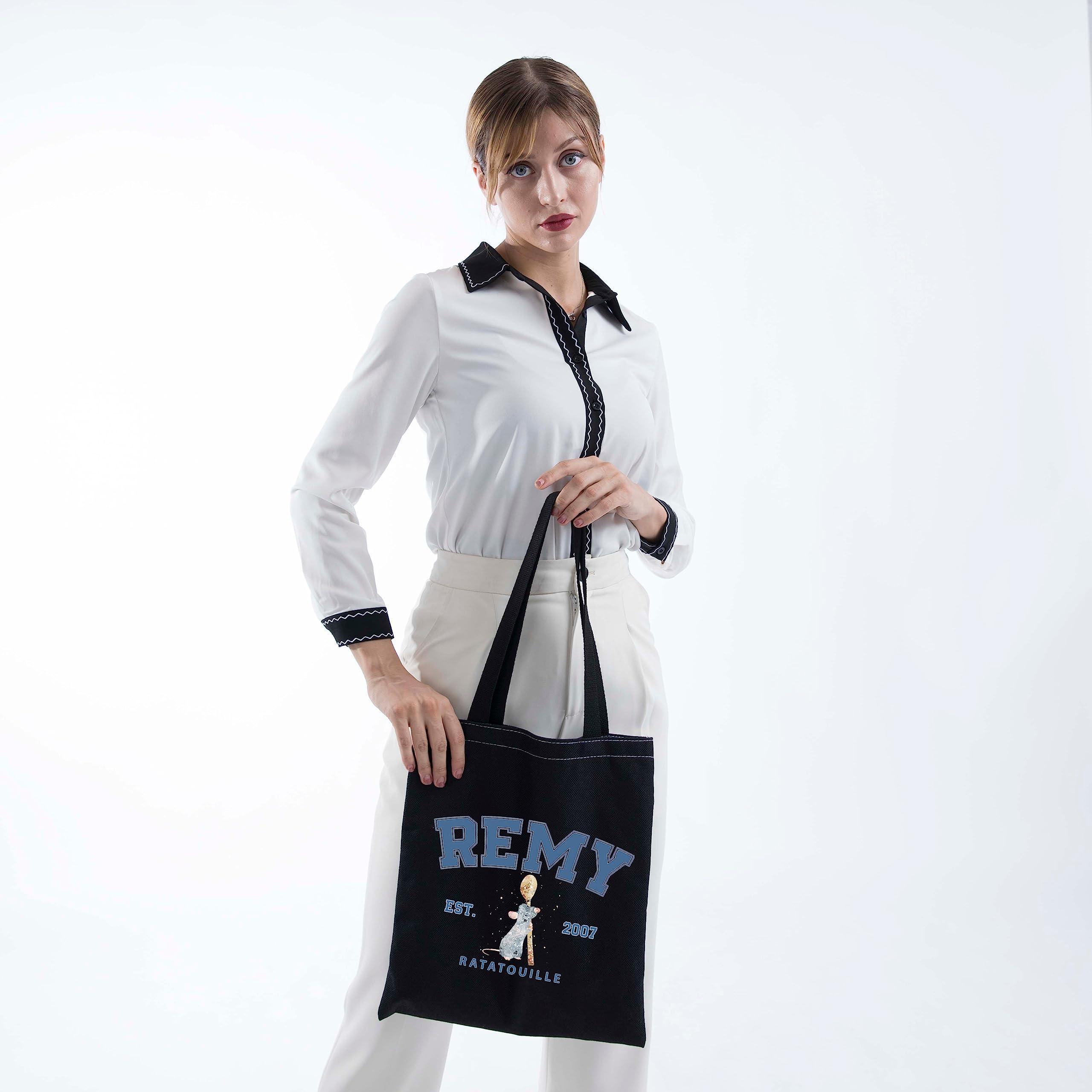 FOTAP Remy Quote Cosmetic Bag Rat Fans Gift Remy Est. 2007 Zipper Pouch Makeup Bag Mouse Chef Make Up Bag (REMY BLK TOTE)