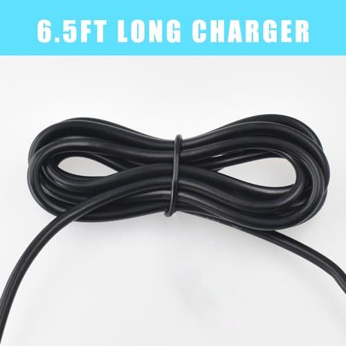 BOEEA Charger Replacement for Meridian Trimmer Charging Cable Compatible with Meridian Grooming Electric Shaver, 6.5Ft Power Cord Supply Adapter