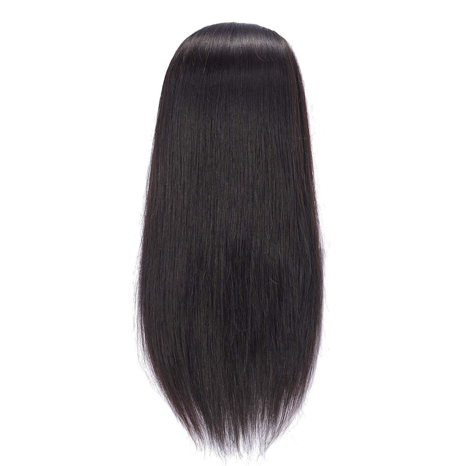 Hairlink Hairlink 24-26'' Mannequin Head With Human Hair Styling Training Head Dolls for Cosmetology Manikin Maniquins Practice Head with Stand (6611B0218H)