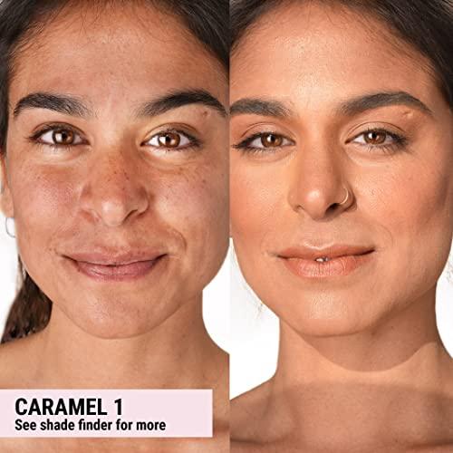 THE GOOD MINERAL The Good Mineral Loves-You-Back 3in1 Mineral Powder Foundation (CARAMEL 1) | Designed for acne-prone, sensitive skin reducing the appearance of acne and scars without layers | Vegan + Cruelty Free