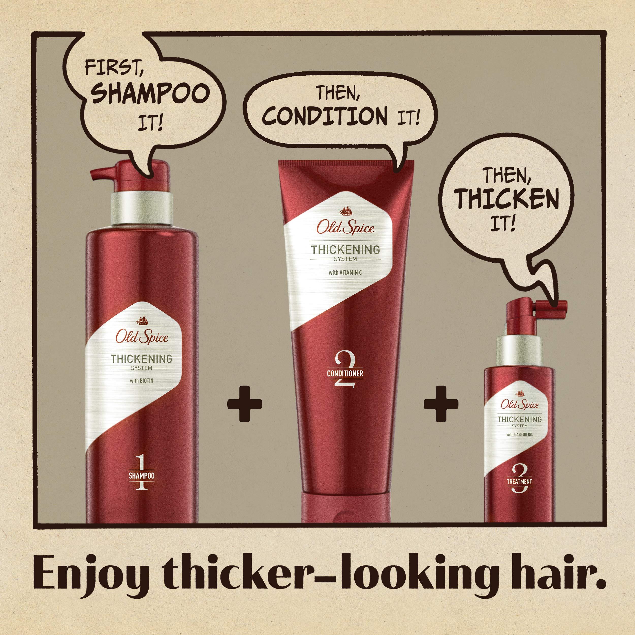 Old Spice Old Spice Hair Thickening Conditioner for Men, Infused with Vitamin C, Step 2, 10.9 Fl Oz