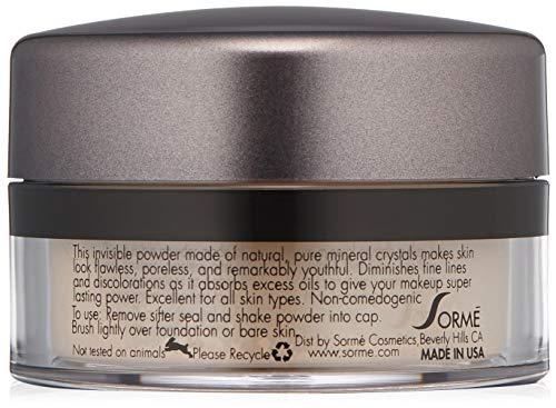 SORMÉ Sorme Treatment Cosmetics Mineral Secret Light Reflecting Powder 0.5oz | Hypoallergenic Matte Setting Powder Make-up with Oil-Control | Micronized Mineral Make Up Powder in Citron | SPF15 Loose Powder