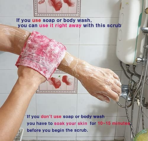 TTAETAOL Korean Exfoliating Bath Washcloth Italy Towel Exfoliating Scrub Bath Mitten (Italy towel set)