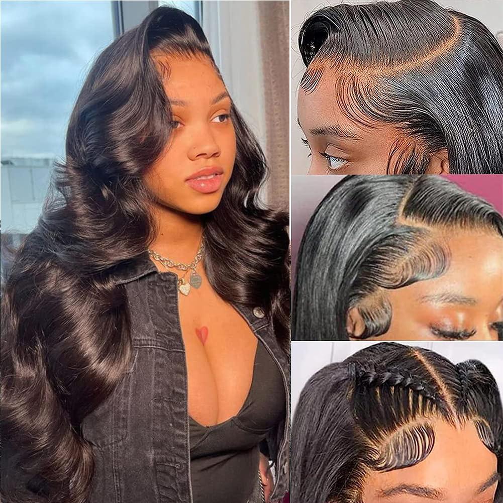 Tuneful Tuneful 32 Inch Body Wave Lace Front Wigs Human Hair 13x6 HD Lace Frontal Wigs Human Hair 220% Density Human Hair Lace Front Wigs for Women