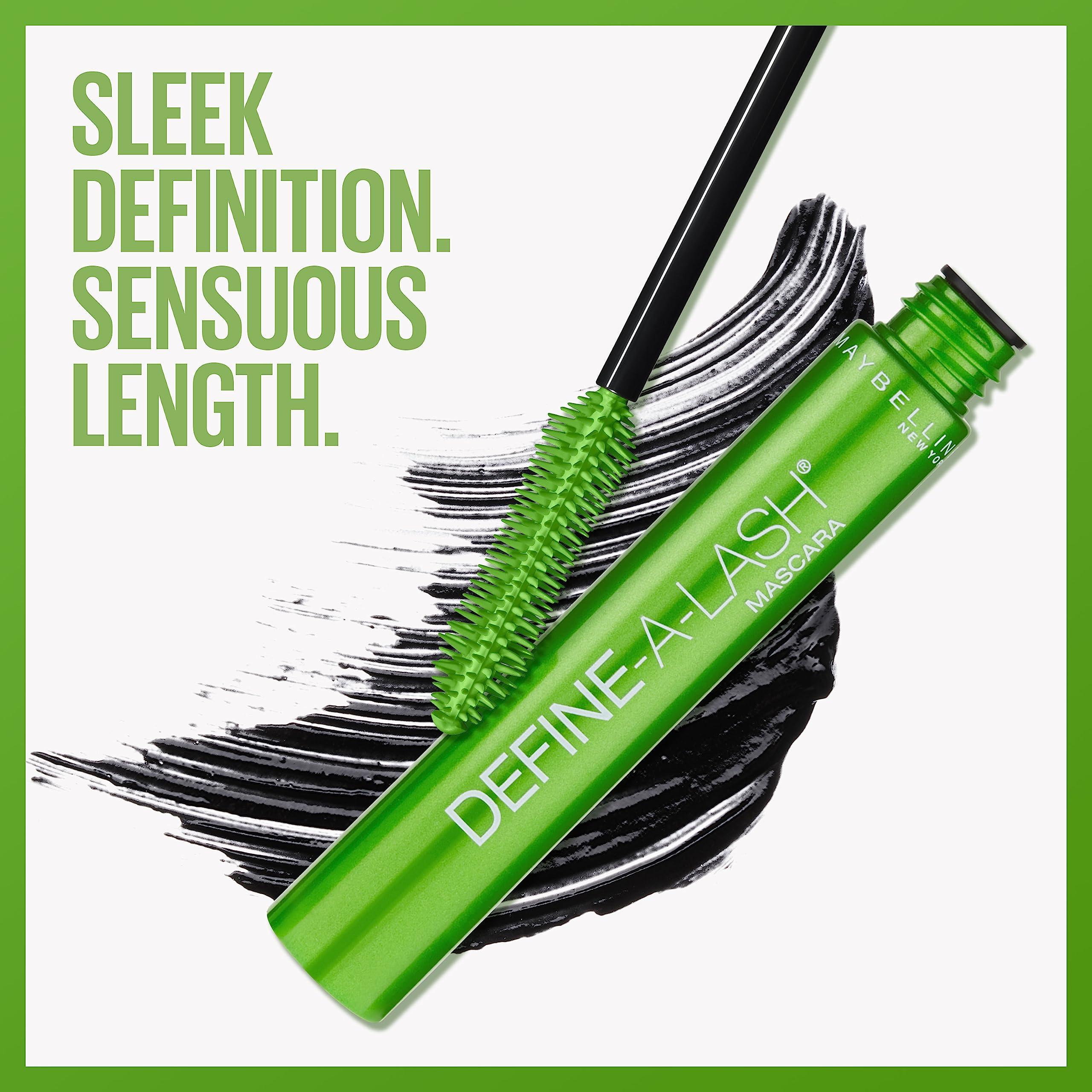 MAYBELLINE Maybelline New York Define-A-Lash Lengthening Washable Mascara, Very Black. For Washable Definition and Shape in Longer-looking Lashes, 0.22 Fluid Ounce (Pack of 2)