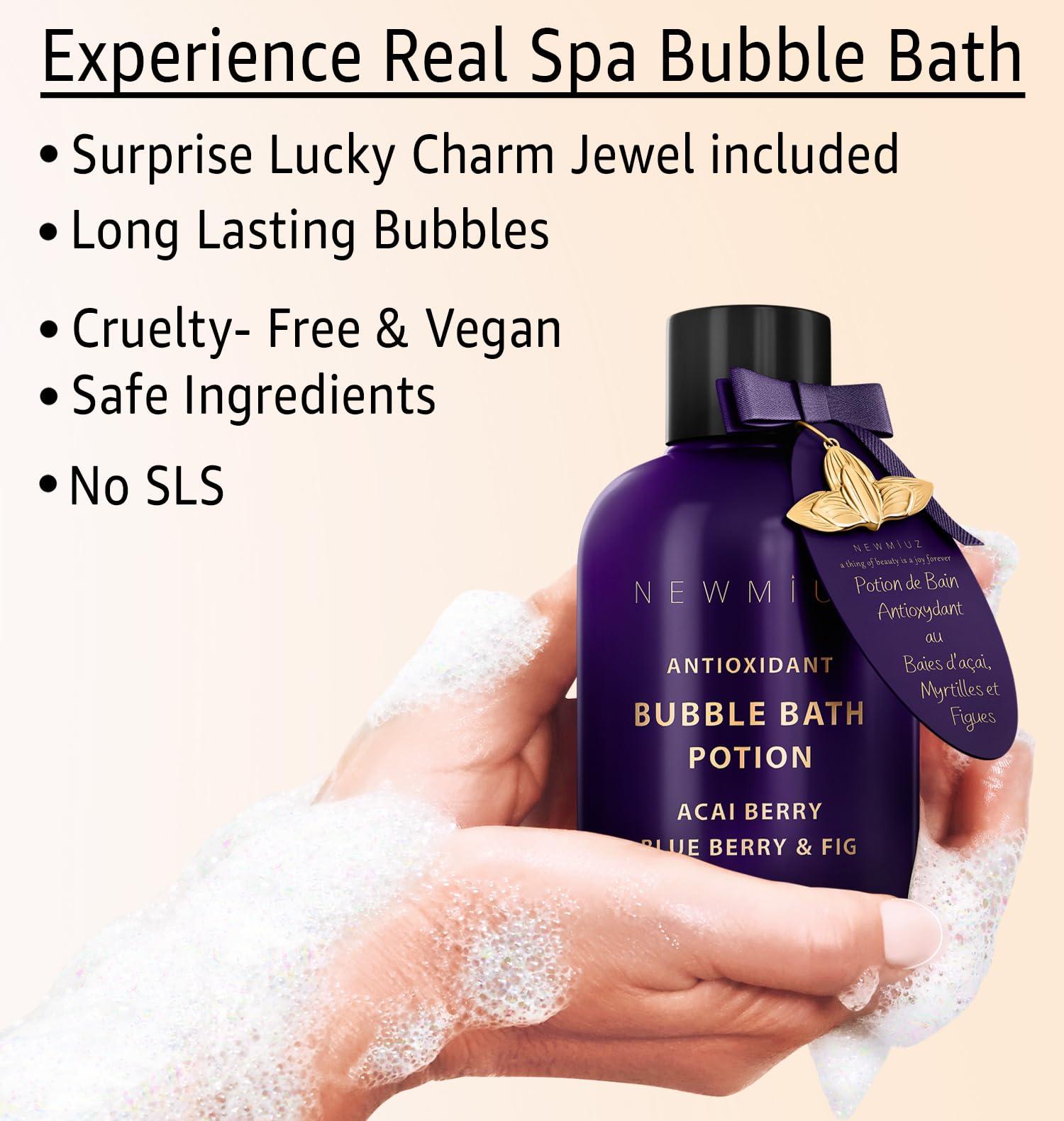 New Miuz Luxury Sweet Bubble Bath Potion Gifts for Women and Men - Pack of 2