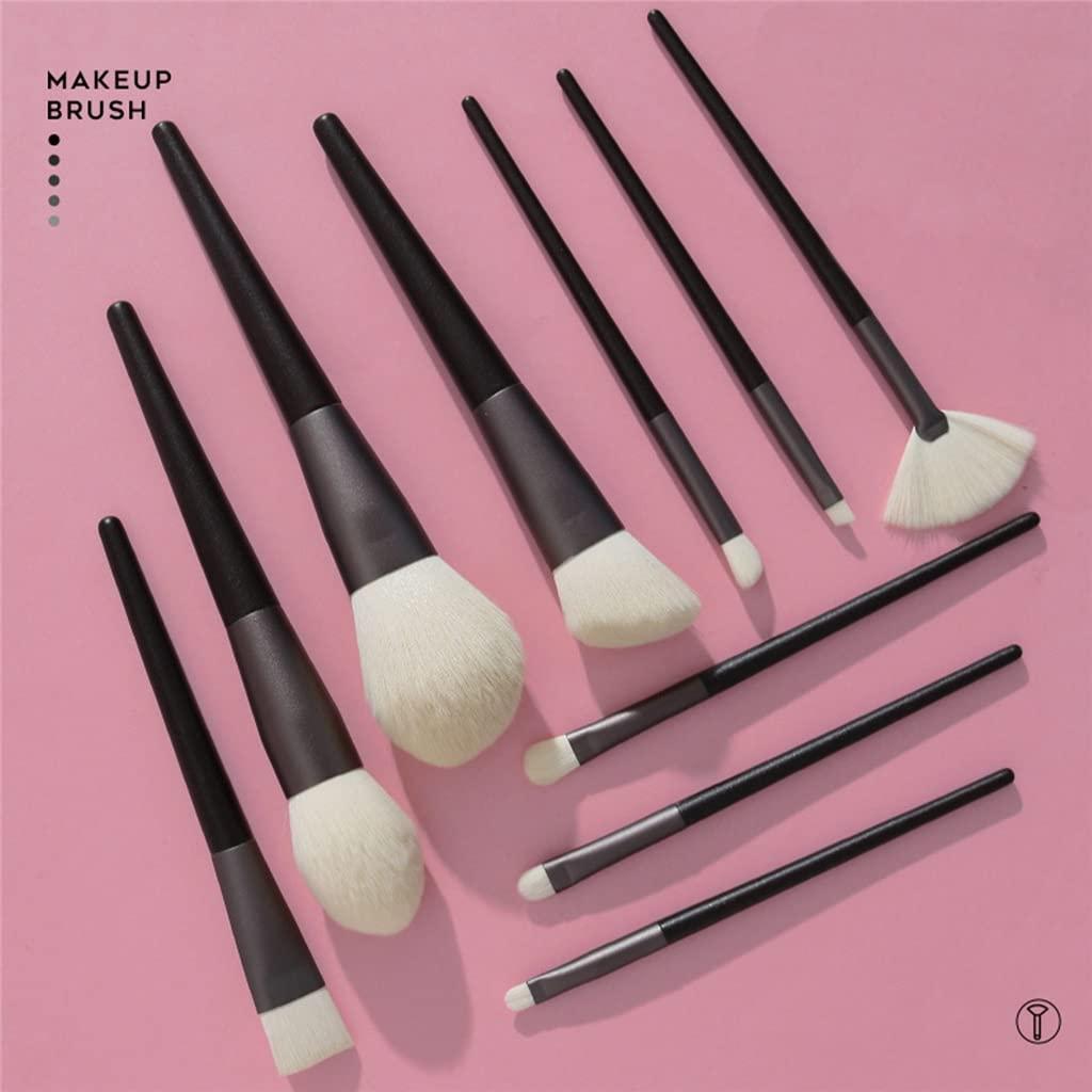 RomildaYuan 10Pcs Makeup Brushes Set Professional Natural Goat Hair Brushes Foundation Powder Contour Eyeshadow Make Up Brushes