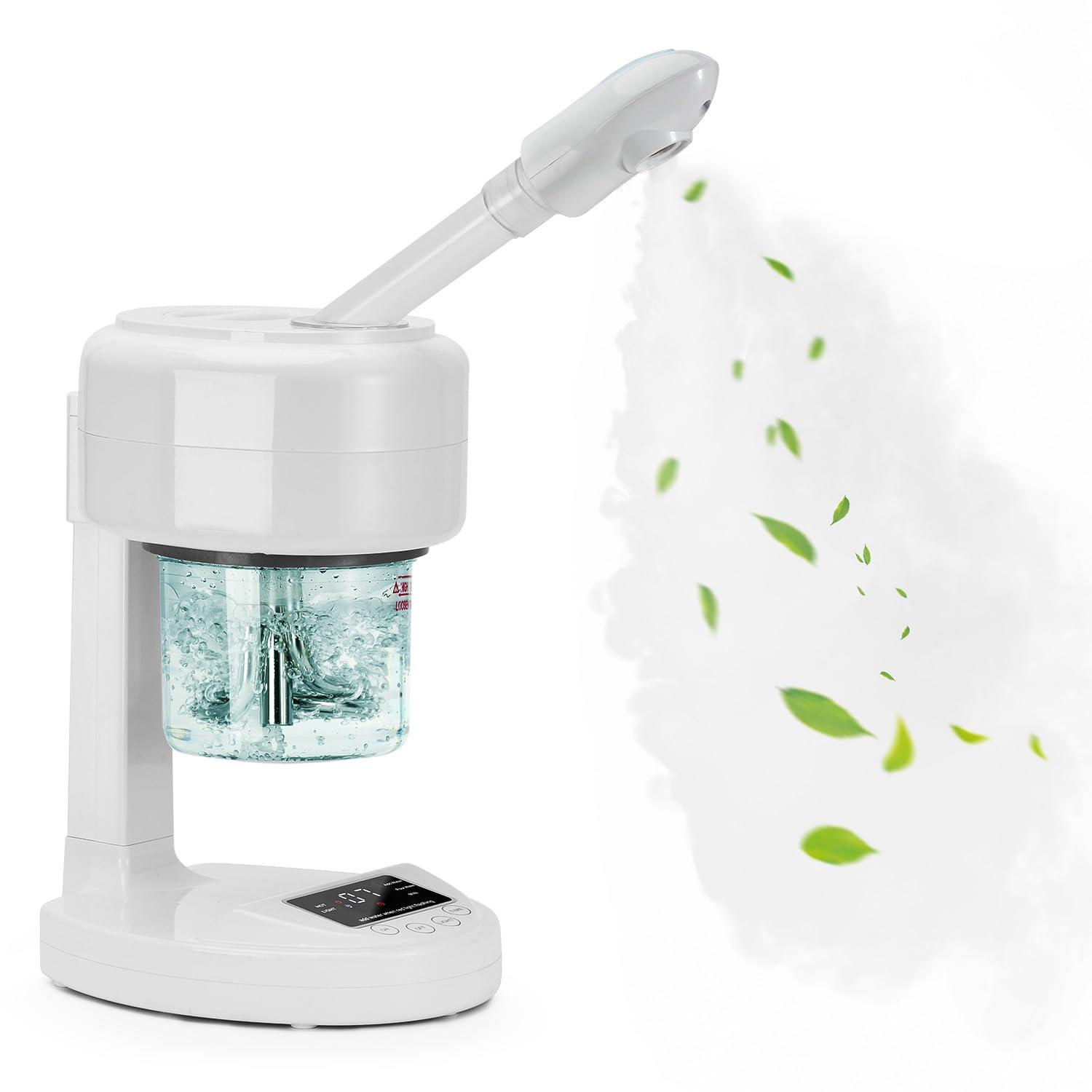 JOSTZHXIN JOSTZHXIN Facial Steamer Nano Ionic Face Steamer with Extendable Arm,Portable Facial Steamer 360Rotating Nozzle Esthetician Steamer for Personal Care at Home or Salon